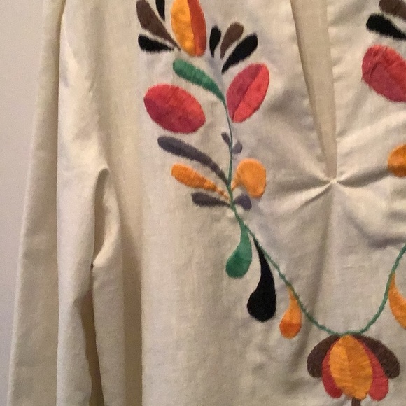 Handmade Men’s shirt from 1977 by my wife. 17” at shoulders 20”sleeves 30” long - Picture 3 of 7